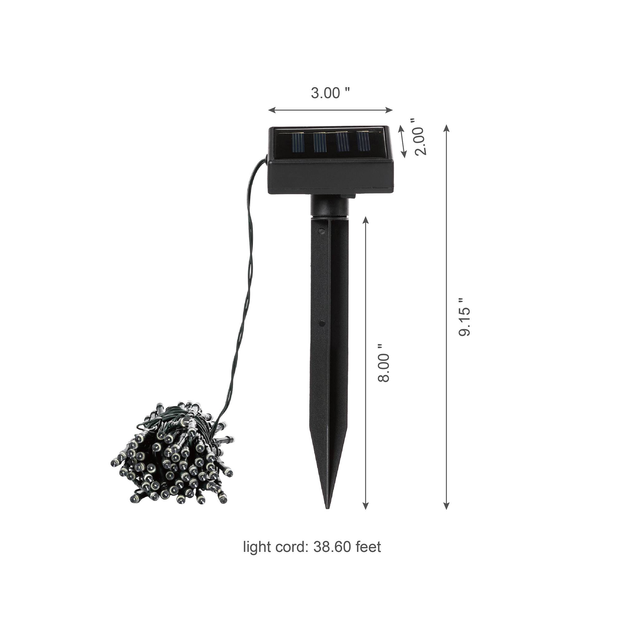 Glitzhome® 39ft. Solar String Lights with 100 LEDs